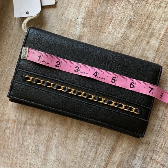 Jessica Simpson Black Wallet Vegan Leather no tags used a few times - Picture 8 of 12